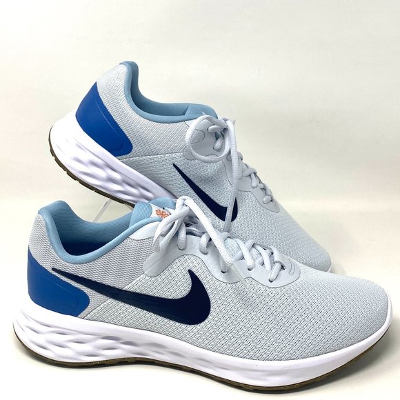 Nike Other - Nike Revolution 6 NN 4E Low Top Men Gray Blue Black Sneakers Mesh DD8475 009